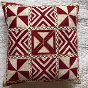 Luxury Embroidered Throw Pillow